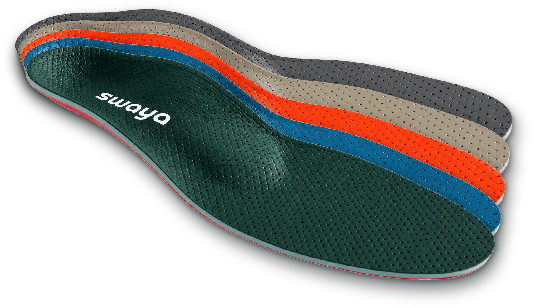 SWAYA custom comfort insoles in five colours